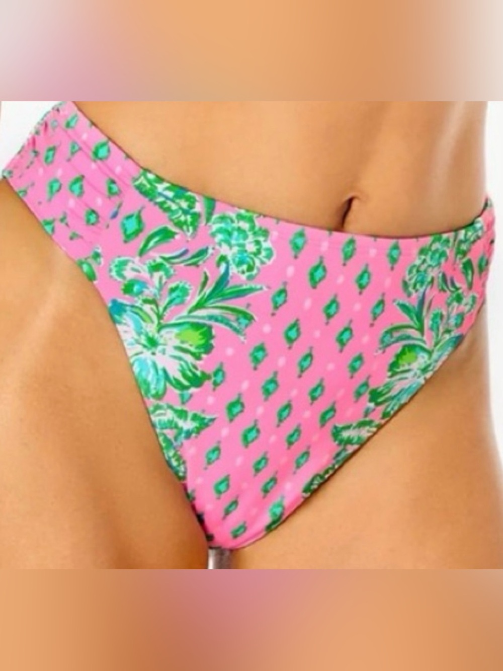 Lilly Pulitzer High Leg Bikini Bottoms. NWT